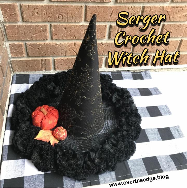 How to Make a Witch Hat with Serger Crochet