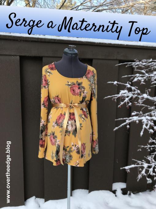 How to Serge a Maternity Top Using a Sewing Pattern