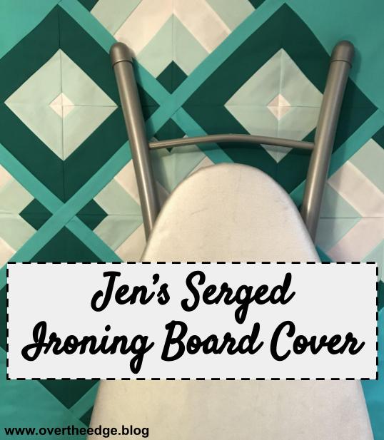 serged ironing board cover